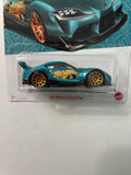 Hot Wheels 1/64 Pearl & Chrome ‘20 Toyota GR Supra Teal & Gold - Damaged Card