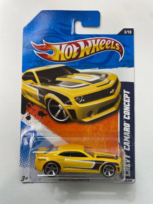 Hot Wheels 1/64 Chevy Camaro Concept Yellow - Damaged Box