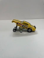 *Loose* Hot Wheels 1/64 Premium Car Culture Team Transport Snake ‘72 Plymouth Cuda Funny Car w/ Retro Rig Yellow