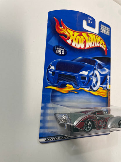 Hot Wheels 1/64 Jeep Willys Coupe Silver - Damaged Box