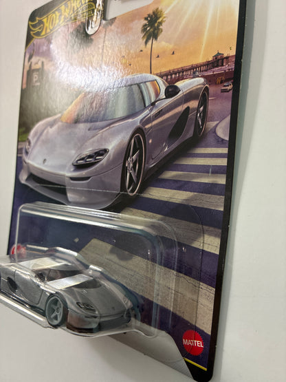 Hot Wheels 1/64 2026 Boulevard Mix H Koenigsegg CC850 Silver - JHW21 - Damaged Box
