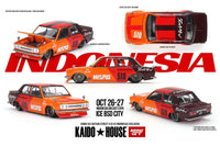 Mini GT x Kaido House 1/64 Indonesia Diecast Expo 2024 Datsun 510 Street Racing V3 Indonesia Exclusive Orange