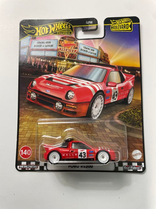 Hot Wheels 1/64 Ford RS200 Red - JBL29