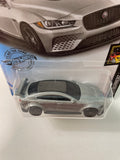 Hot Wheels 1/64 Jaguar XE SV Project 8 Silver - Damaged Card