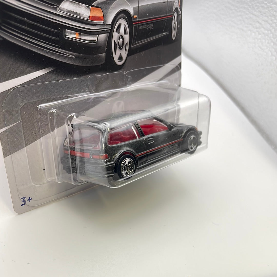 Hot Wheels 1/64 ‘90 Honda Civic EF Black & Grey