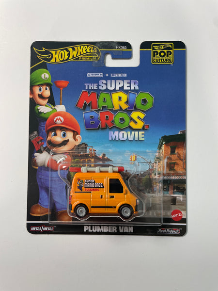 Hot Wheels 1/64 Pop Culture The Super Mario Bros.Movie Plumber Van Orange