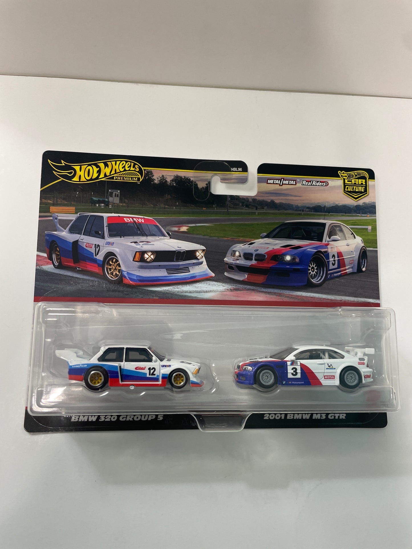 Hot Wheels 1/64 Premium Car Culture 2 Pack BMW 320 Group 5 & 2001 BMW M3 GTR