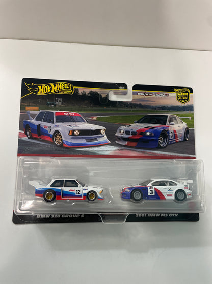 Hot Wheels 1/64 Premium Car Culture 2 Pack BMW 320 Group 5 & 2001 BMW M3 GTR