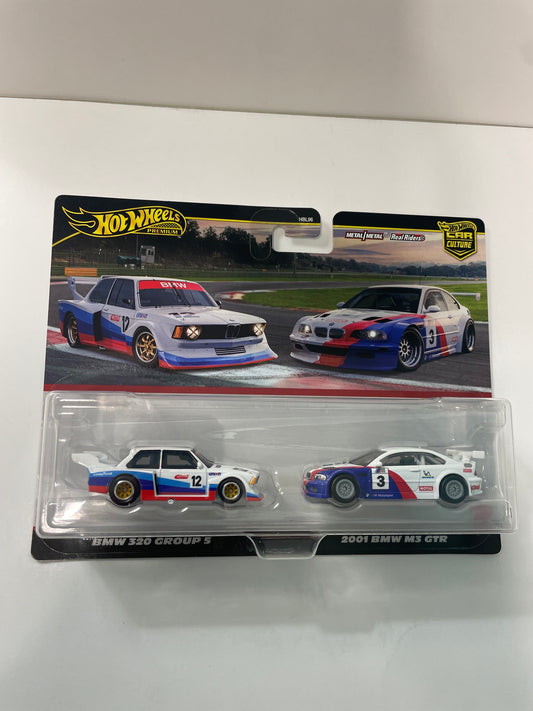 Hot Wheels 1/64 Premium Car Culture 2 Pack BMW 320 Group 5 & 2001 BMW M3 GTR