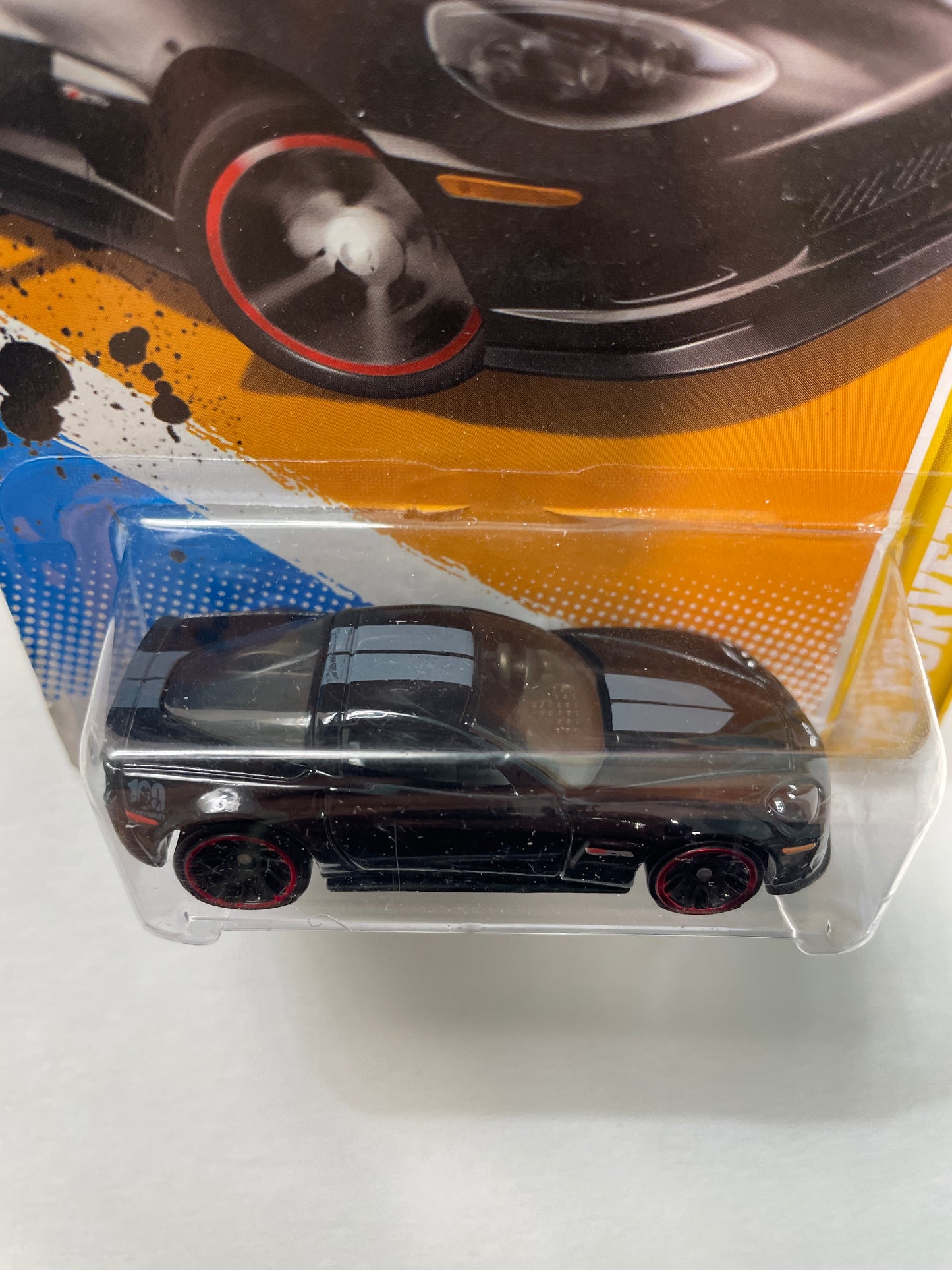 Hot Wheels 1/64 ‘12 Corvette Z06 Black - Damaged Box