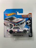 Hot Wheels 1/64 ‘73 BMW 3.0 CSL Race Car Castrol Short Card White - Damaged Card