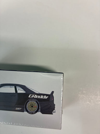 Mini GT x Kaido House 1/64 Nissan Skyline GT-R (R34) Kaido Works GReddy V2 Black - KHMG222 - Damaged Box
