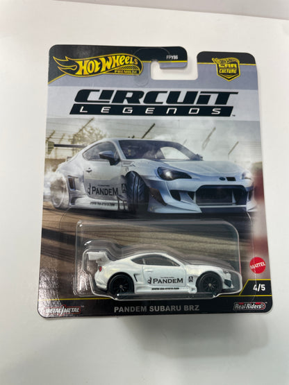 Hot Wheels 1/64 Car Culture Circuit Legends Pandem Subaru BRZ White - Damaged Box - SKU: JBK64