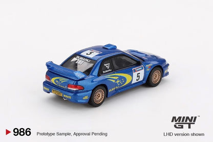Mini GT 1/64 Subaru Impreza WRC99 #5 1999 Rally Australia Winner Blue - MGT00986