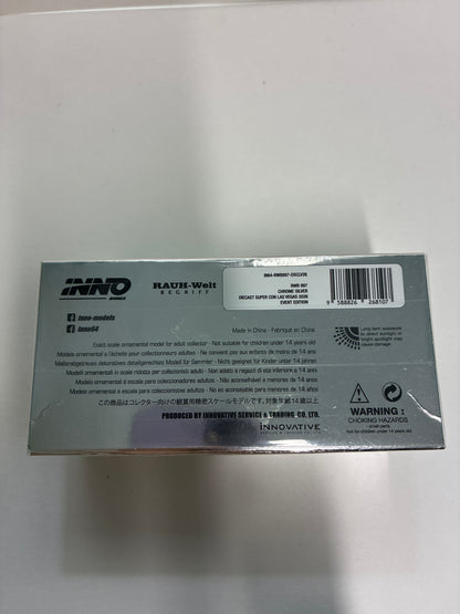 Inno64 1/64 Diecast Super Con Las Vegas 2026 Event Edition RWB Porsche 997 Chrome Silver - IN64-RWB997-DSCLV26
