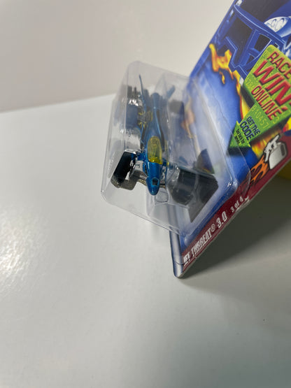 Hot Wheels 1/64 Jet Thrreat 3.0 Blue - Damaged Box