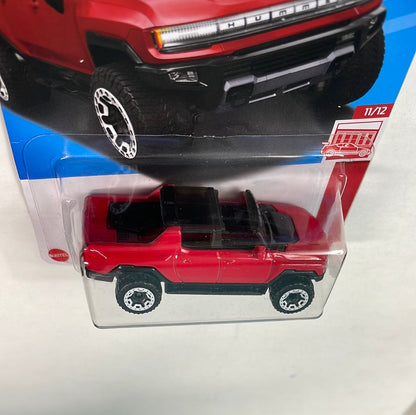 Hot Wheels 1/64 Target Red GMC Hummer EV Red - Damaged Card