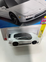 Hot Wheels 1/64 '90 Acura NSX White - Damaged Card