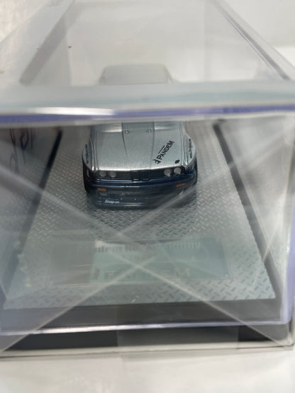 Inno64 1/64 Pandem BMW E30 M3 Silver & Blue - IN64-E30P-SILBLU