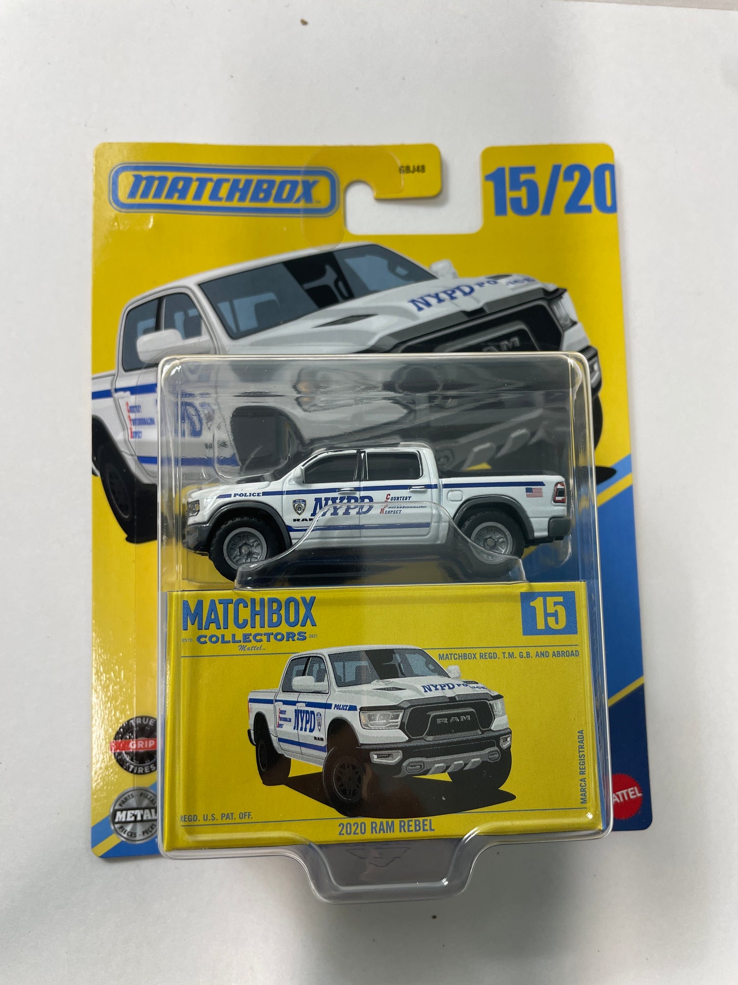 Matchbox Collectors 1/64 2020 Ram Rebel White