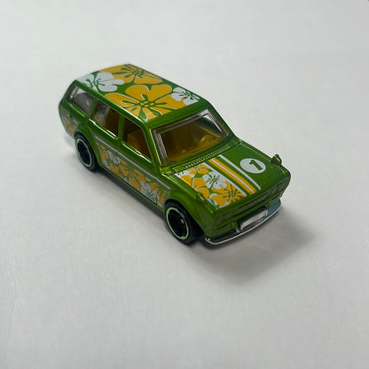 *Loose* Hot Wheels 1/64 Mystery Models Datsun 510 Wagon Green