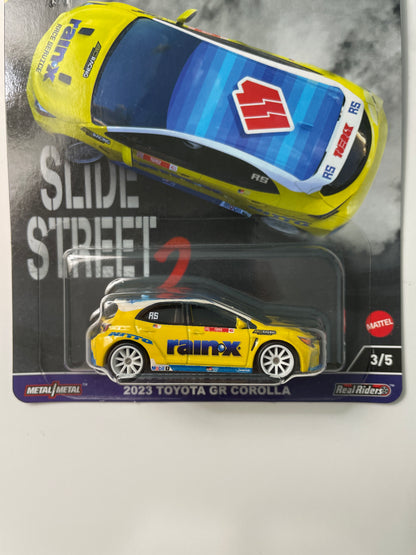 Hot Wheels 1/64 Car Culture 2023 Toyota GR Corolla Yellow (Slide Street 2 Series)