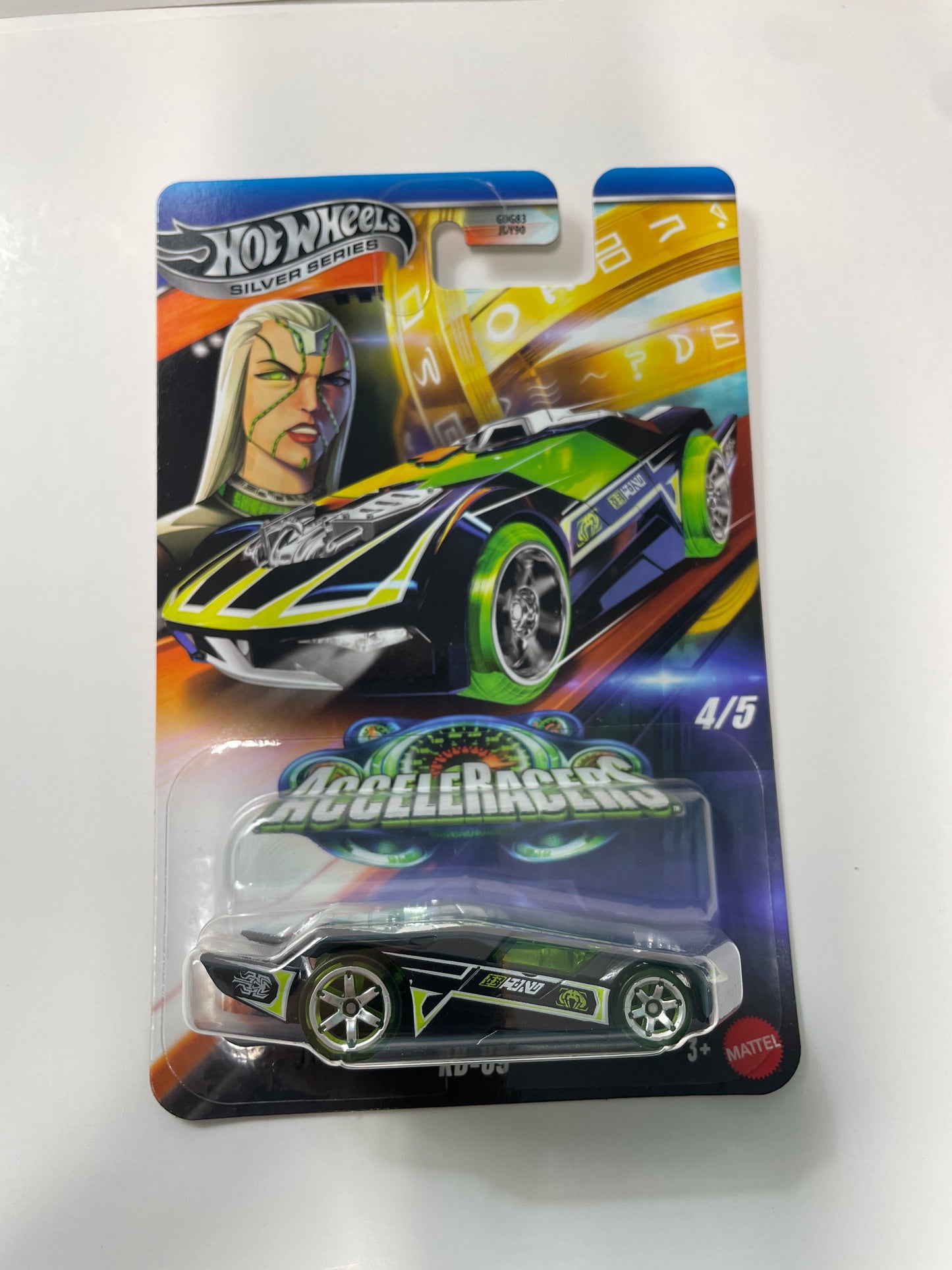 Hot Wheels 1/64 Silver Series Acceleracers RD-09 Racing Drones Black/Green - JCB91 (Euro Card)