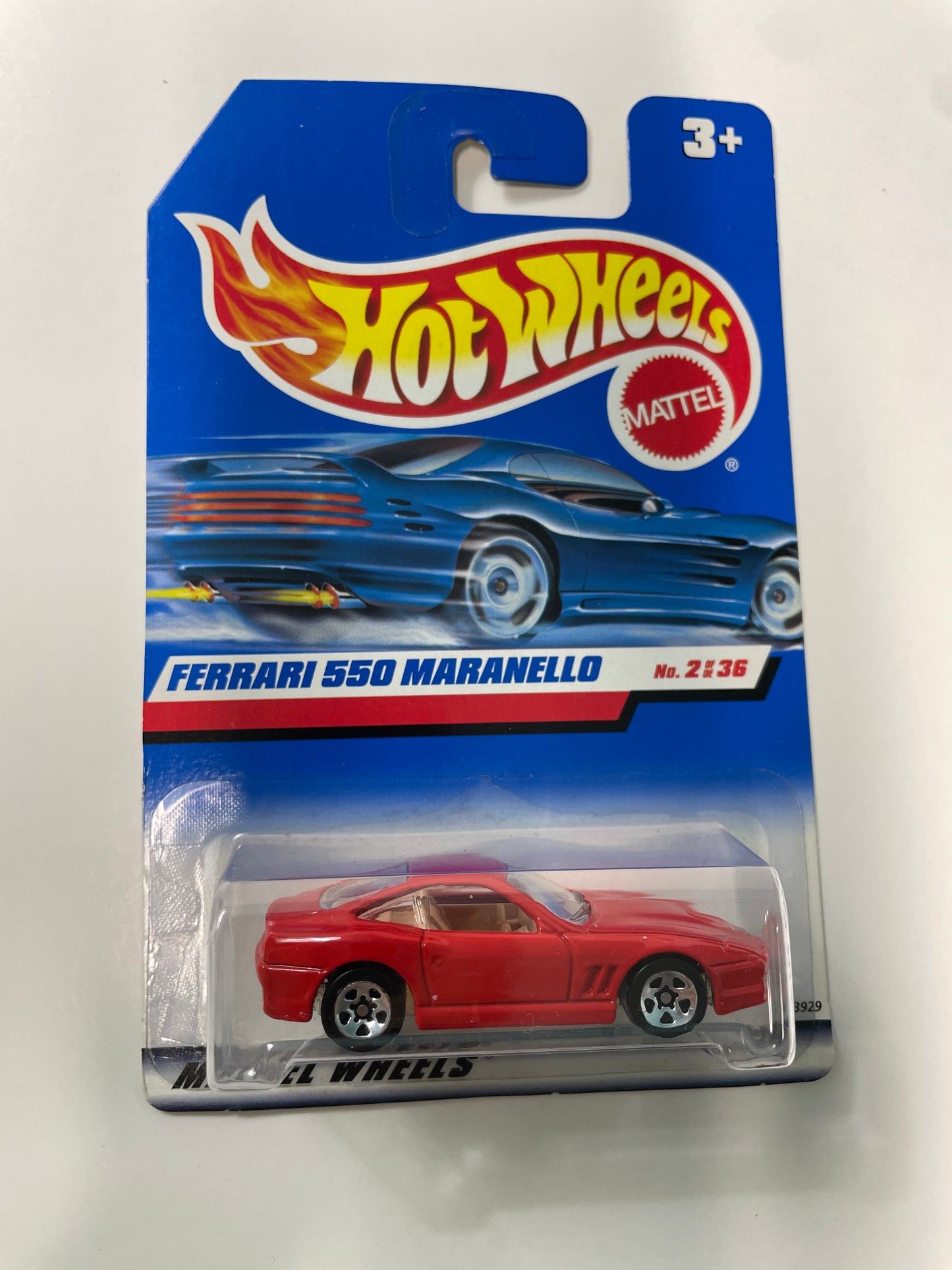 Hot Wheels 1/64 Ferrari 550 Maranello Red - Damaged Box
