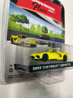 Greenlight 1/64 Showroom Floor 2022 Chevrolet Corvette Yellow