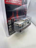 *Chase* Greenlight 1/64 Hollywood Terminator 2 Judgment Day 1983 Ford LTD Crown Victoria White