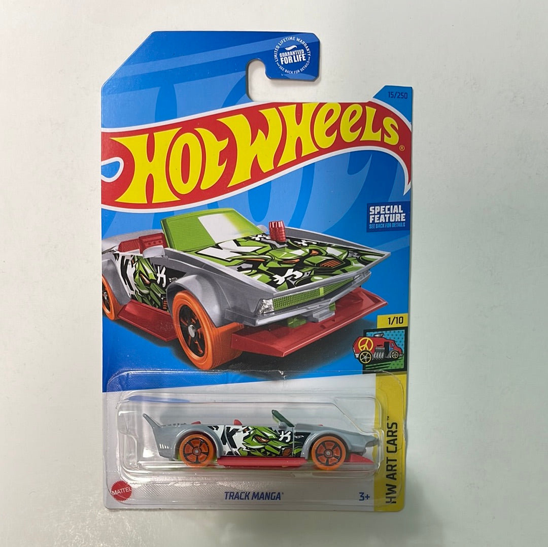 Hot Wheels 1/64 Track Manga Grey - Damaged Card