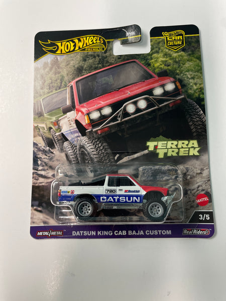 Hot Wheels 1/64 Car Culture Terra Trek Datsun King Cab Baja Custom White