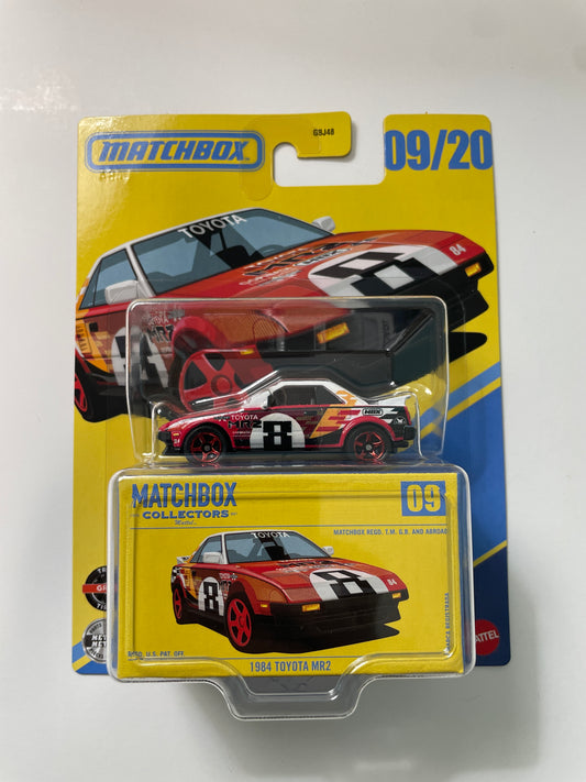 Matchbox Collectors 1/64 1984 Toyota MR2 (Headlight Up) Red & White - JJW03