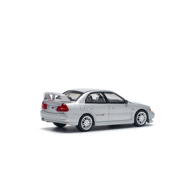 Pop Race 1/64 Mitsubishi Lancer Evolution IV Silver
