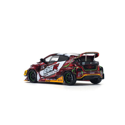 Pop Race 1/64 EVA RT Production Model-02 Goodride GR Toyota Yaris Red - PR64-0126