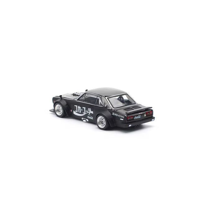 Pop Race 1/64 Nissan Skyline GT-R V8 Drift (Hakosuka) JP Coca-Cola Zero Sugar Black - PR64-0161
