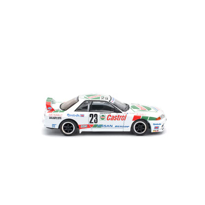 Pop Race 1/64 Nissan Skyline GT-R BNR32 #23 Macau Guia Race 1990 White - PR64-0194