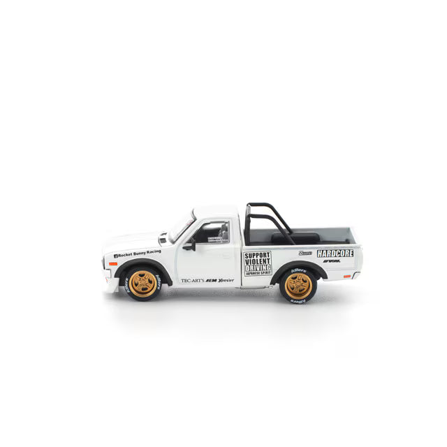 Pop Race 1/64 Pandem Datsun 620 White - PR64-0350