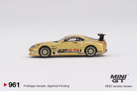 Mini GT 1/64 Toyota Supra (A80) Top Secret GT-300 Top Secret Gold