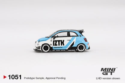 Mini GT 1/64 LB-WORKS x Abas Works Abarth 595 IZTK Blue & White - MGT01051