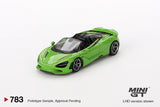 Mini GT 1/64 McLaren 750S Spider Mantis Green