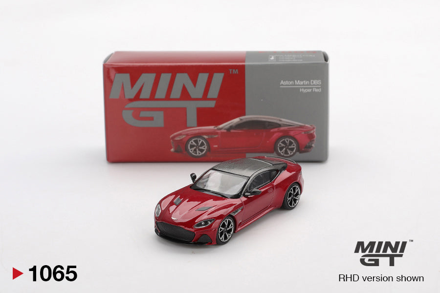 Mini GT 1/64 Aston Martin DBS Hyper Red - MGT01065