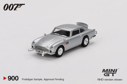 Mini GT 1/64 James Bond Is Back In Action Goldfinger 007 Aston Martin DB5 Silver