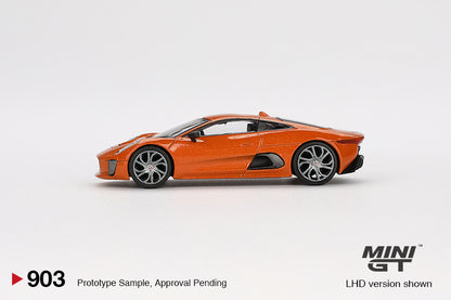 Mini GT 1/64 "Spectre" 007 Jaguar C-X75 Orange