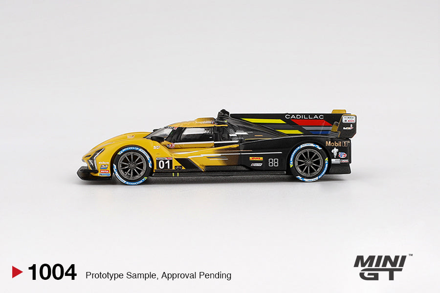 Mini GT 1/64 Cadillac V-Series.R #01 2024 IMSA Sebring 12 Hrs Cadillac Racing Yellow & Black - MGT01004