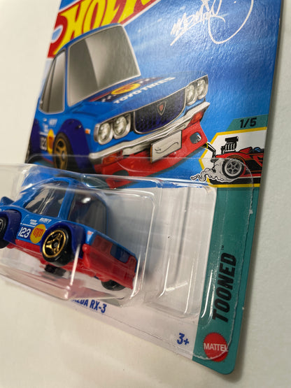 Hot Wheels 1/64 Mazda RX-3 Blue