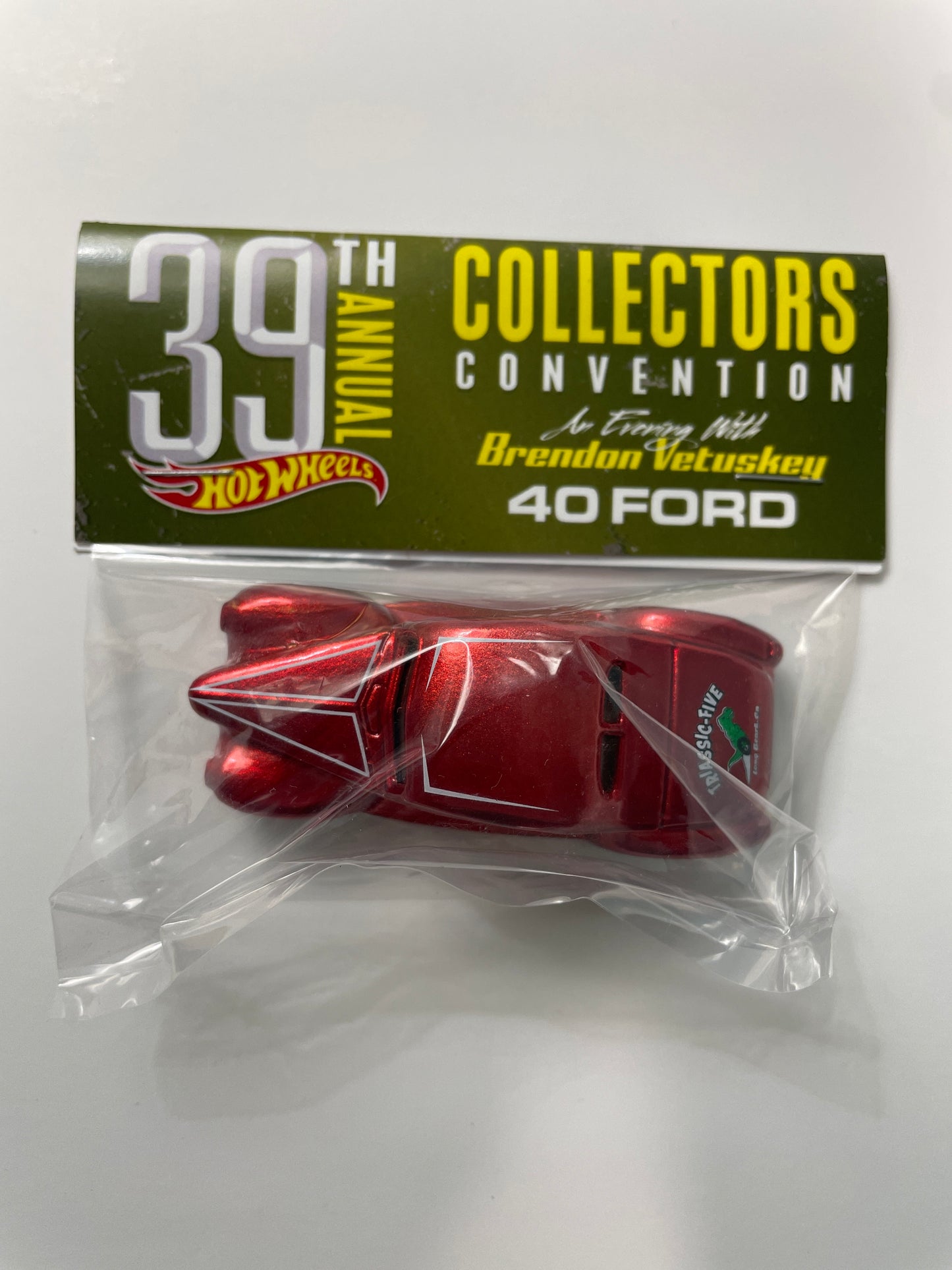 Hot Wheels 1/64 39th Annual Collectors Convention Los Angeles Dinner Baggie Car ‘40 Ford Red
