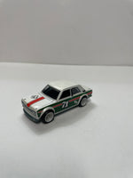 *Loose* Hot Wheels 1/64 Car Culture Datsun Bluebird 510 White & Green