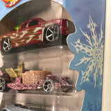 Hot Wheels 1/64 Target Exclusive Multi-Pack Holiday Hot Rods ( Chevy Silverado, Hot Tub & Volkswagen Beetle)