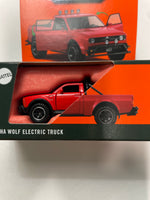 Matchbox 1/64 Moving Parts Alpha Wolf Electric Truck Red